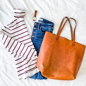 Madewell Whisper Turtleneck Stripe - Small